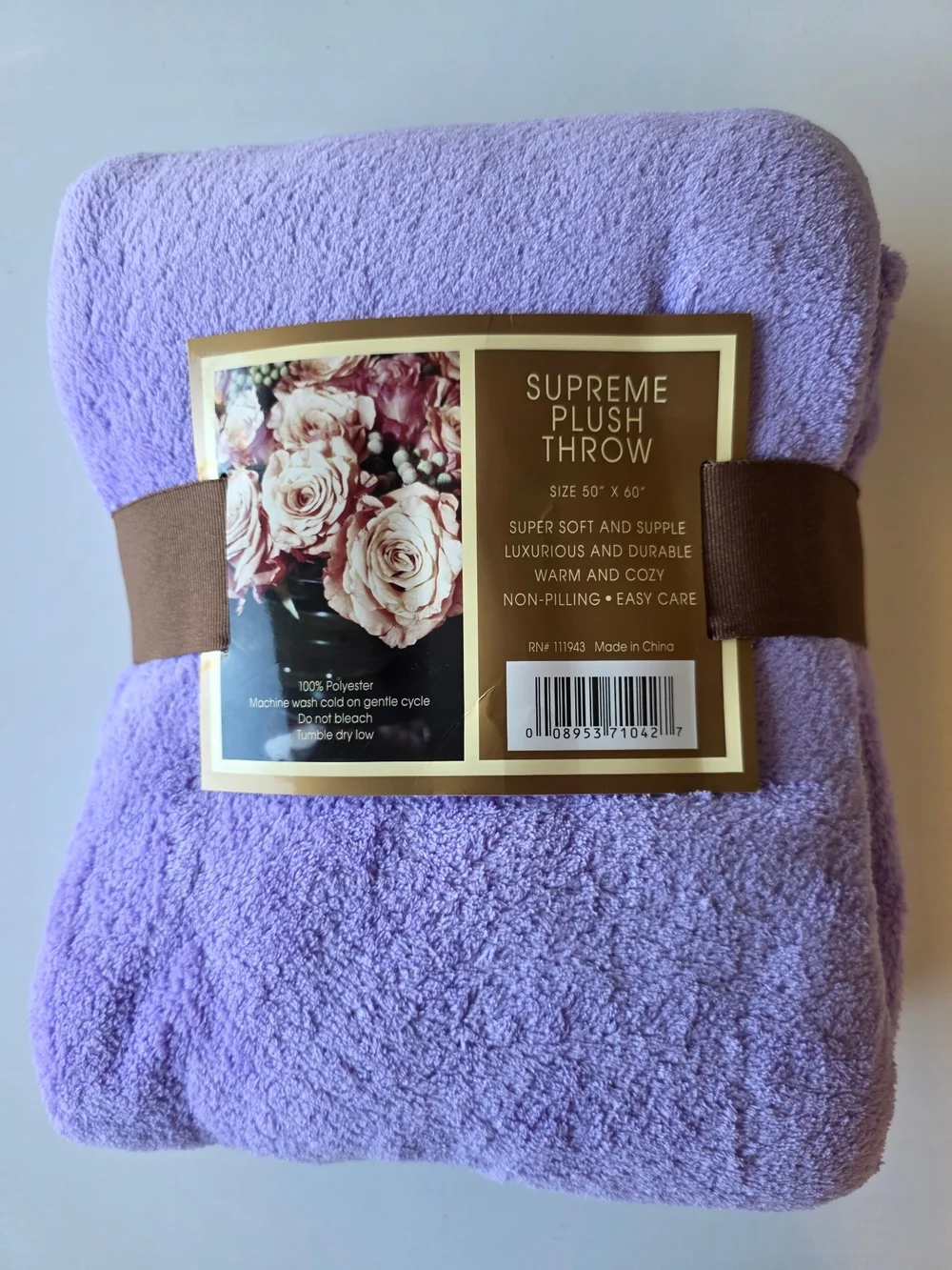 NWT Northpoint Supreme Plush Throw - Lilac Purple Lavendar
